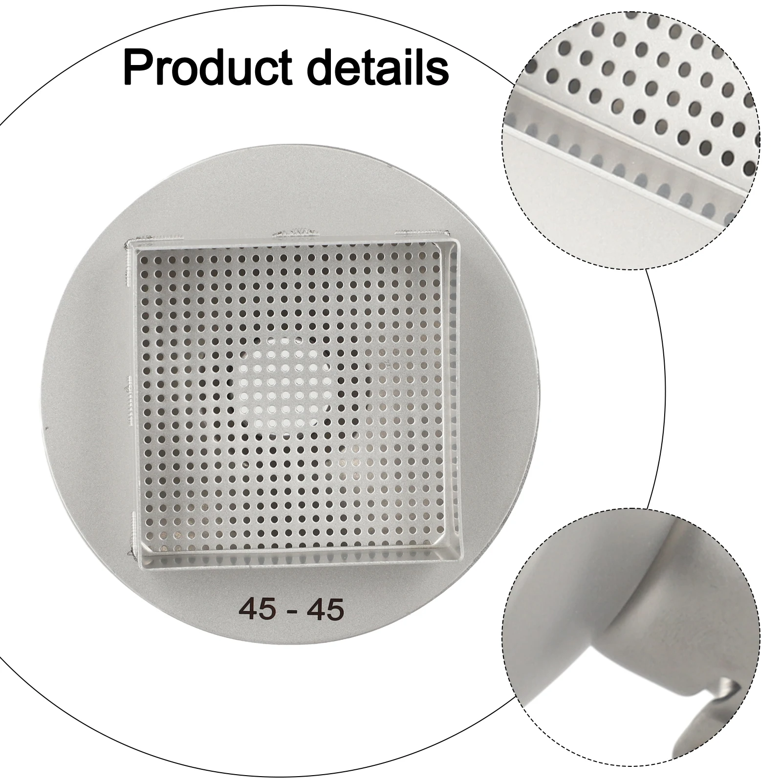 45mm x 45mm Stainless Steel Square Nozzle for BGA Rework Stations Used in Circuit Board Maintenance and Refurbishment