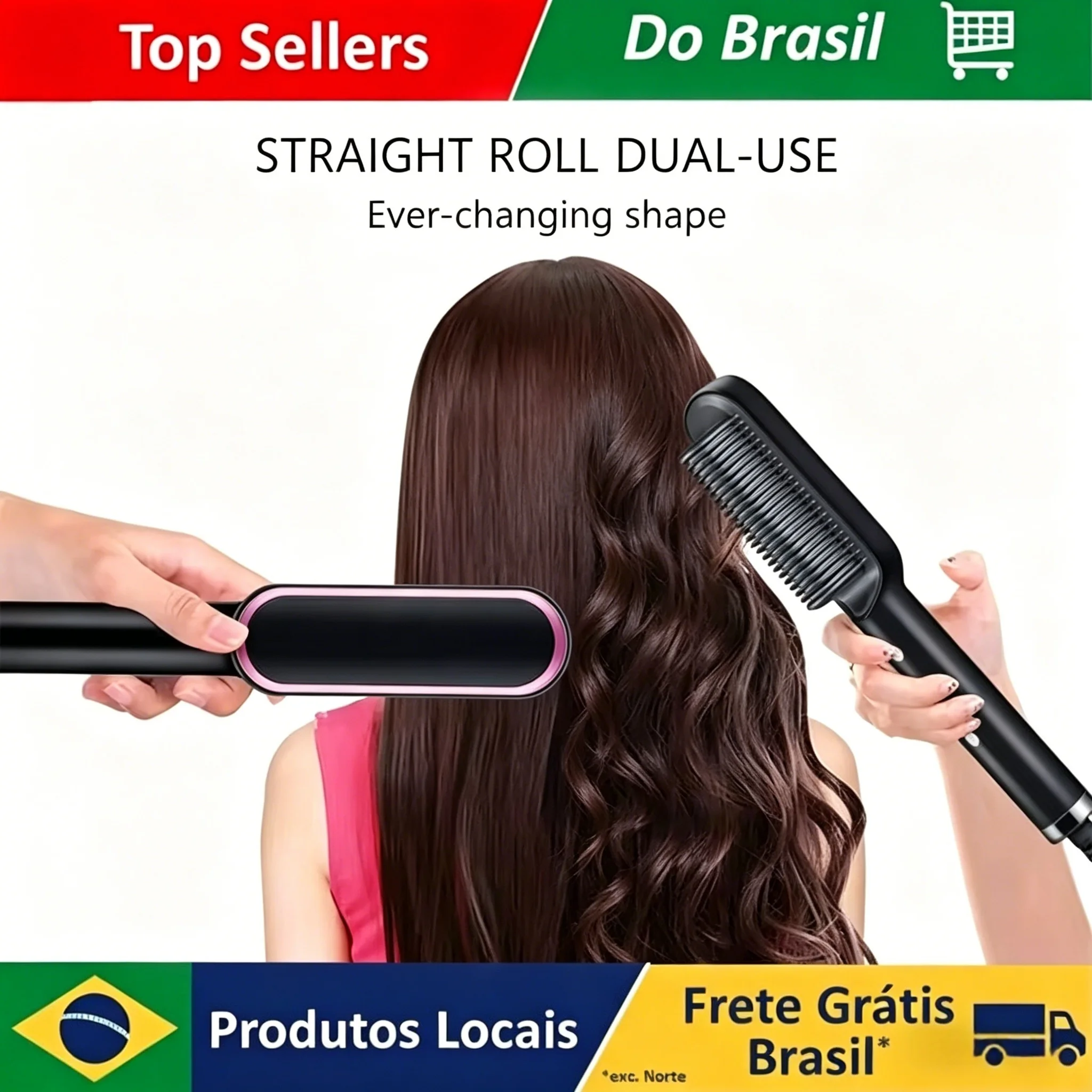 Hair Straightener Professional Quick Heated Electric Hot Comb Hair Straightener Personal Care Multifunctional Hairstyle Brush