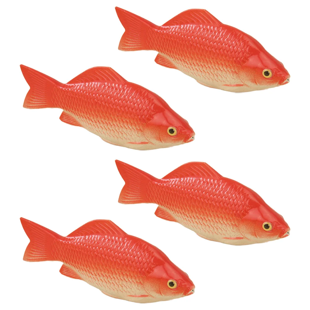 4 Pcs Simulation Foam Fish Adornment Fake Toys Simulated Model Ocean Animals Top Hat