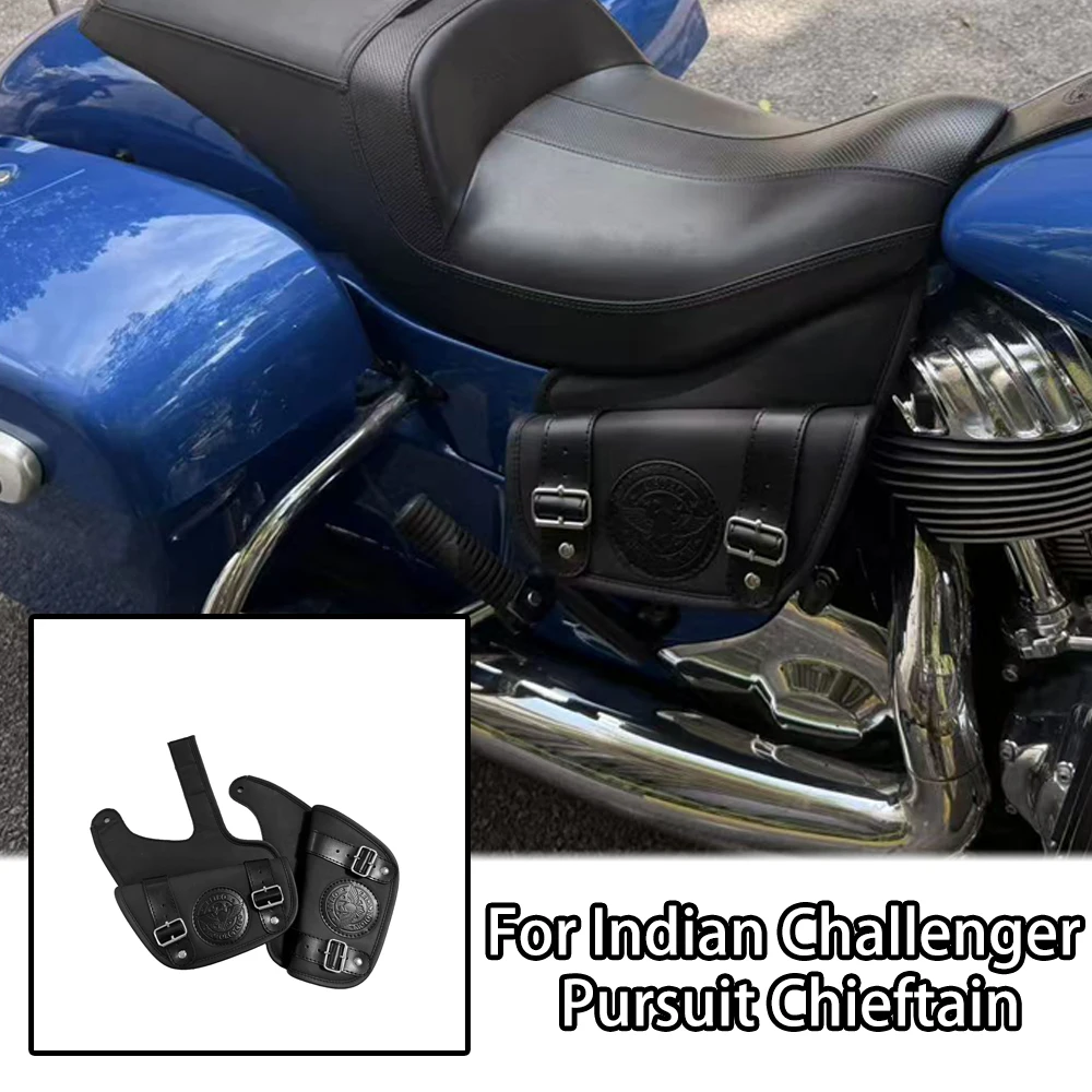 

Motorcycle Heat Shield Waterproof Storage Bag Side Tank Pouch For Indian Challenger Chieftain Roadmaster Springfield 2020-2026