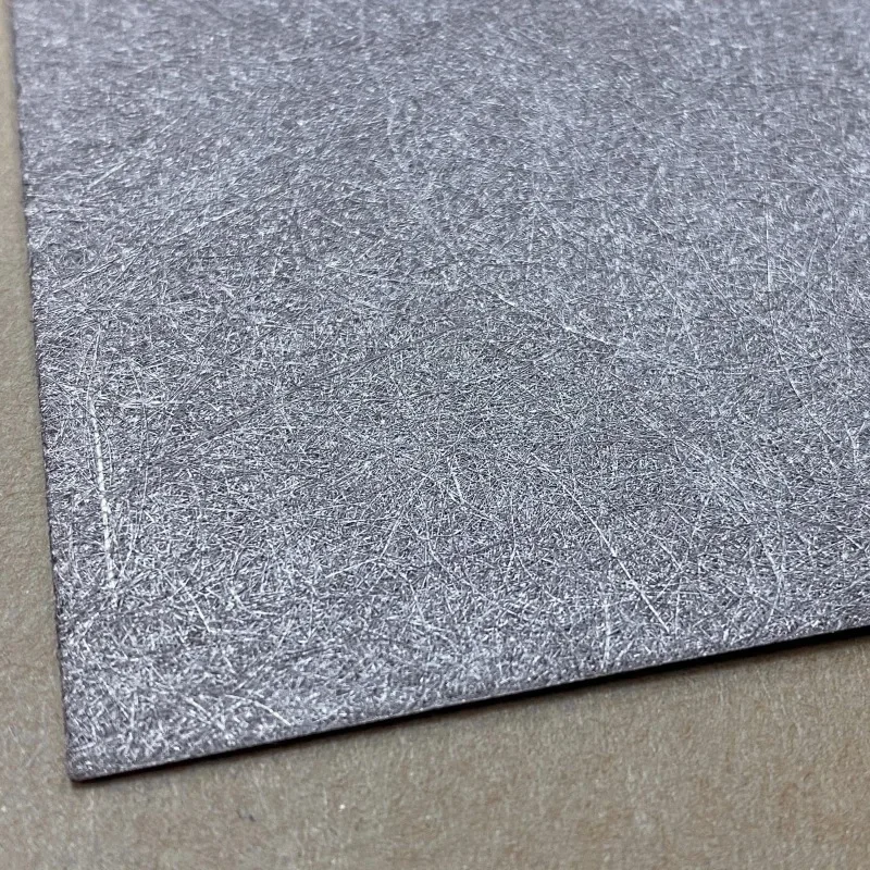 Thick High Purity Titanium Fiber Paper Gas Diffusion Layer Fiber Sintered Ti Felt  for Fuel Cell Research 100x100mmx1.0mm