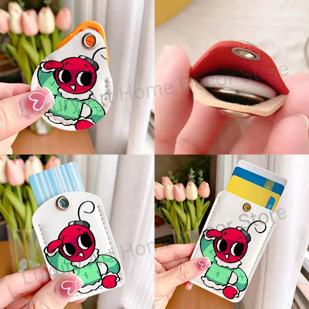 Christmas Bobette D-Dandys Game Cartoon Game Anime Leather Card Holder Can Store Access Control ID Card Subway Air Tag Case