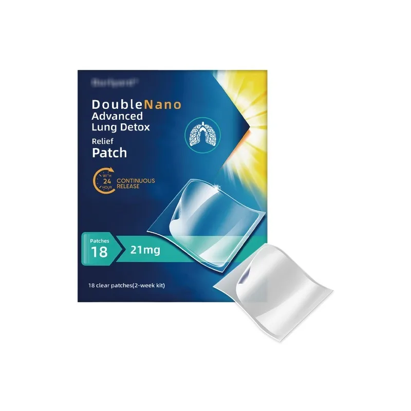 18 قطعة/صندوق المحمولة الرئة التطهير التصحيح الرئة تطهير السموم بقع تحسين بقع التنفس للسفر الأعمال الرعاية الصحية العرض