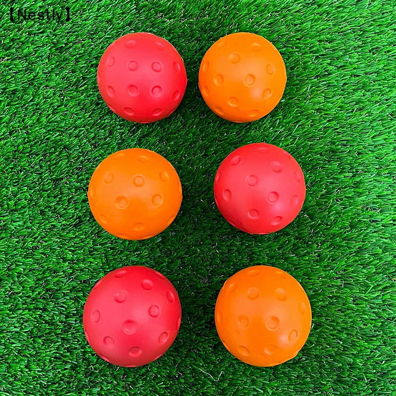 1/3pcs Durable Indoor Pickleball Balls 74mm Training Paddle Ball PU Foam Pickleball Soft Silent For Competition Practice〔Nest〕 view 2