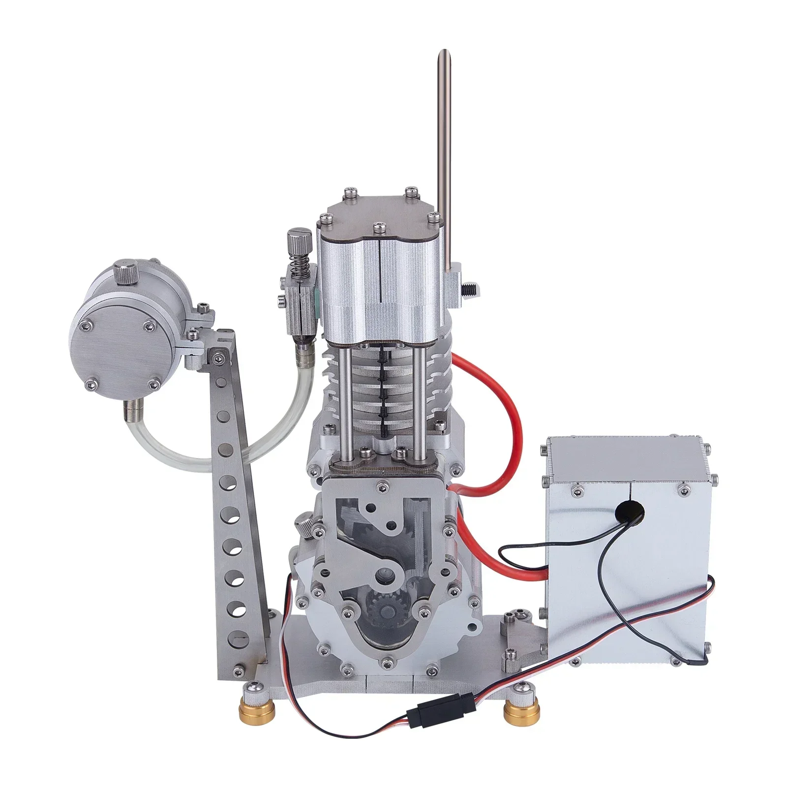 15cc Vertical Engine Model OHV Single Cylinder Four Stroke Internal Combustion Engine Model with Base Tank Physics Experiment