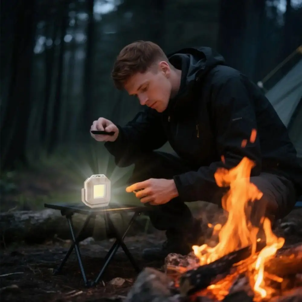 Multi-functional Cob Key Light USB Rechargeable Magnetic Base LED Headlight IPX4 Waterproof Bright LED Portable Flashlight