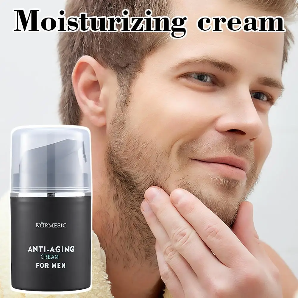 Men's Face Cream 50g Firming Moisturizing Facial Care Smoothing Fine Lines Tightening Hydrating Men Daily Skin Care