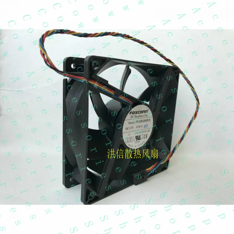 PP+ 1 PCS   Fan  120*120*38mm 4 Wire 5 Pin PV123812DSPF 01 DC 12V 0.90A