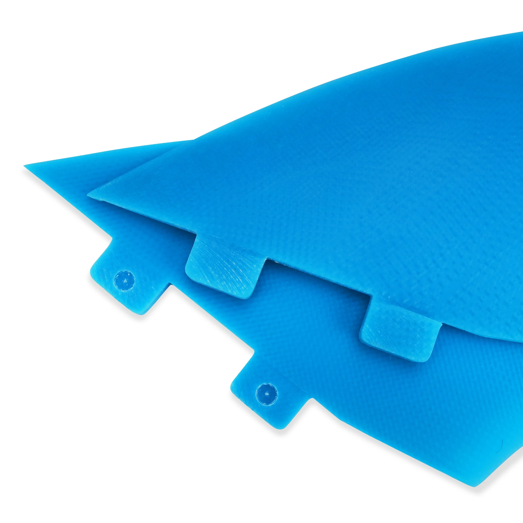 Twin Keel Fins (2 Flossen) Single/Dual II Tab Surfing Fins aus massivem Fiberglas für geringes Gewicht, Haltbarkeit und Top-Performance – Detail 4