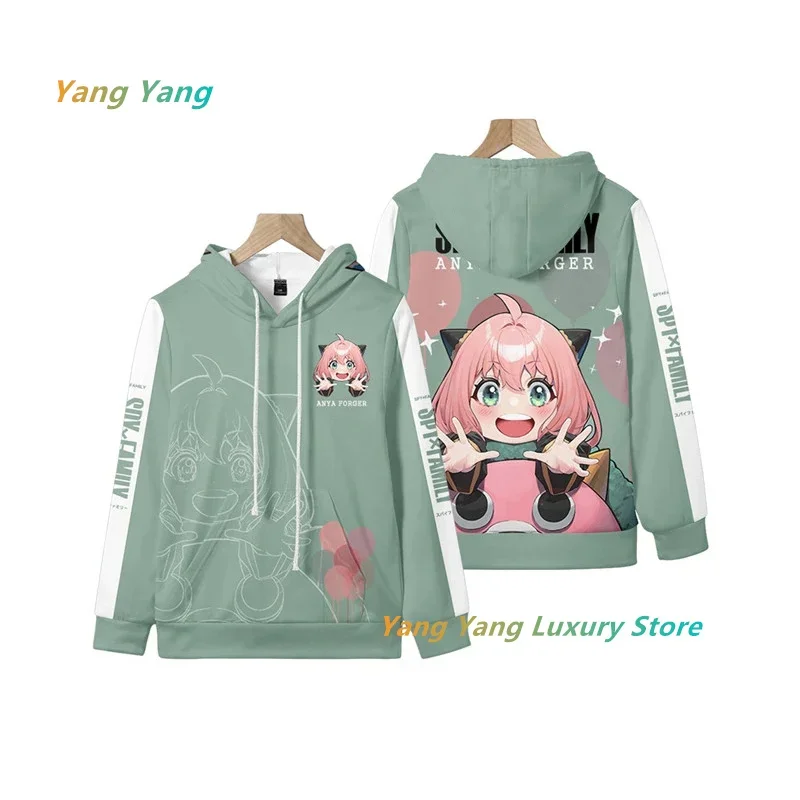 3D Teens Boys Girls Cartoon Harajuku Hoodie ChristmasJapan Anime Spy X Family Anya Forger Cosplay Men Hoodies Sweatshirt Top