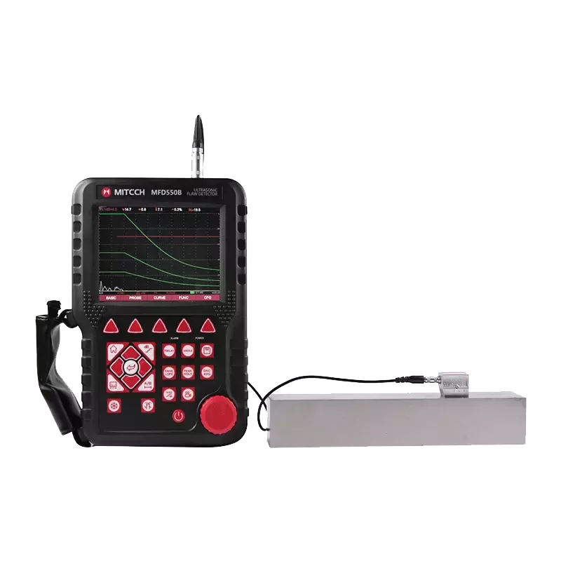MITECH MFD550B MITECH كاشف الخلل بالموجات فوق الصوتية مع سرعة مسبار 4 ميجا هرتز 100 إلى 20000 متر/الثانية