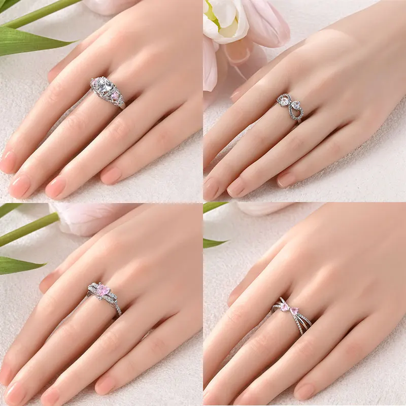 Bague en argent Sterling 925 originale, belles étoiles et lune brillantes, géométrie du soleil, combinaison infinie, cadeaux assortis pour Boutique