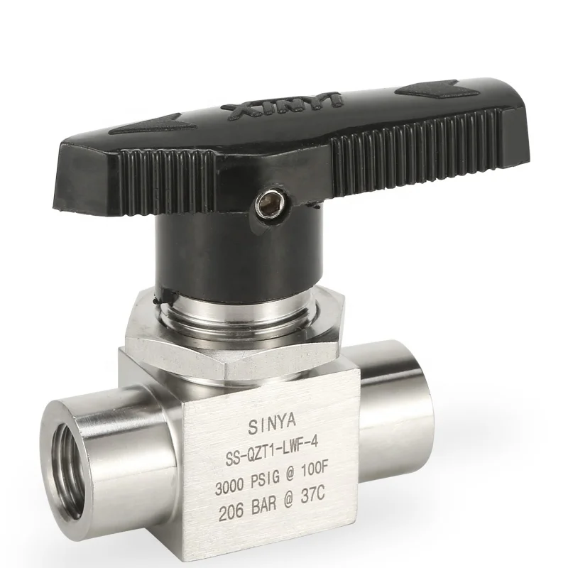 

High Temperature 6000 Stainless Steel 316/316L Female General Use Instrumentation Female Three piece 2-way Ball Valve