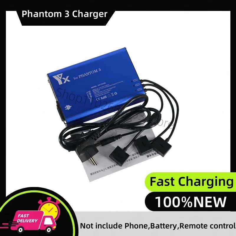 

For Phantom 3 BatteryCharger Hub 4-in-1 Compatible for Phantom3 Battery Charger Can Charge 3Batteries Simultaneously
