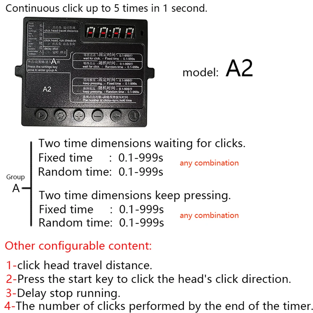 Tastiera multifunzione per Computer portatile pressa automatica per tasti pulsante chiave fisica dispositivo Clicker casuale per Mouse con clic