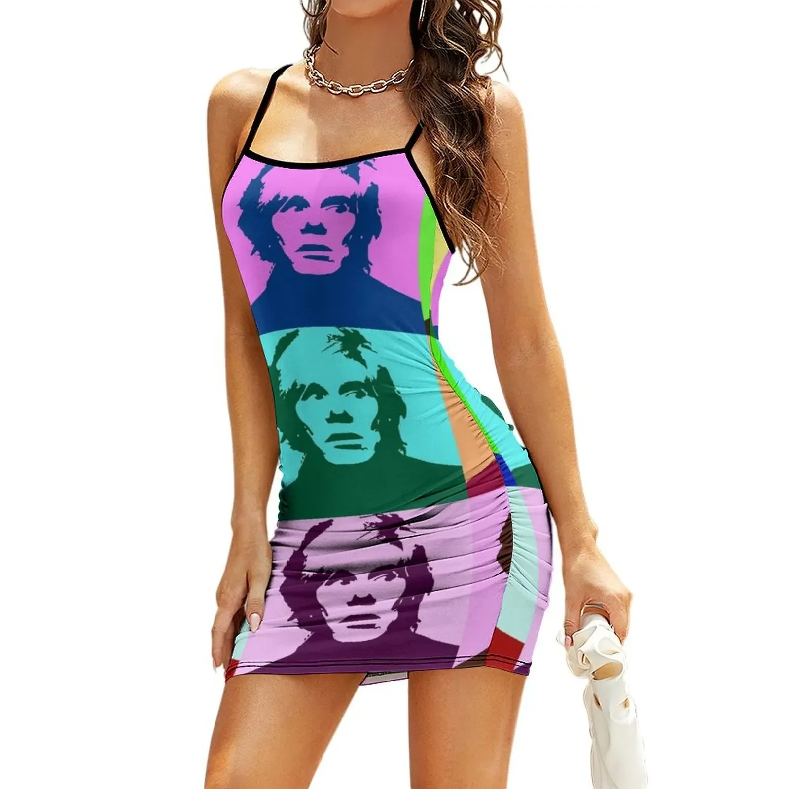 

Pop Art Andy Warhol Sling Dress loose women's dress Dresses for wedding party Summer women's clothing Dress