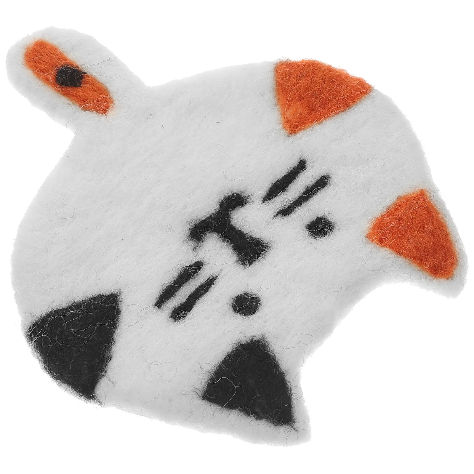 

Wool Felt Coasters for Drinks Dining Table Cartoon Decorate Drinking Cute Cat Cup