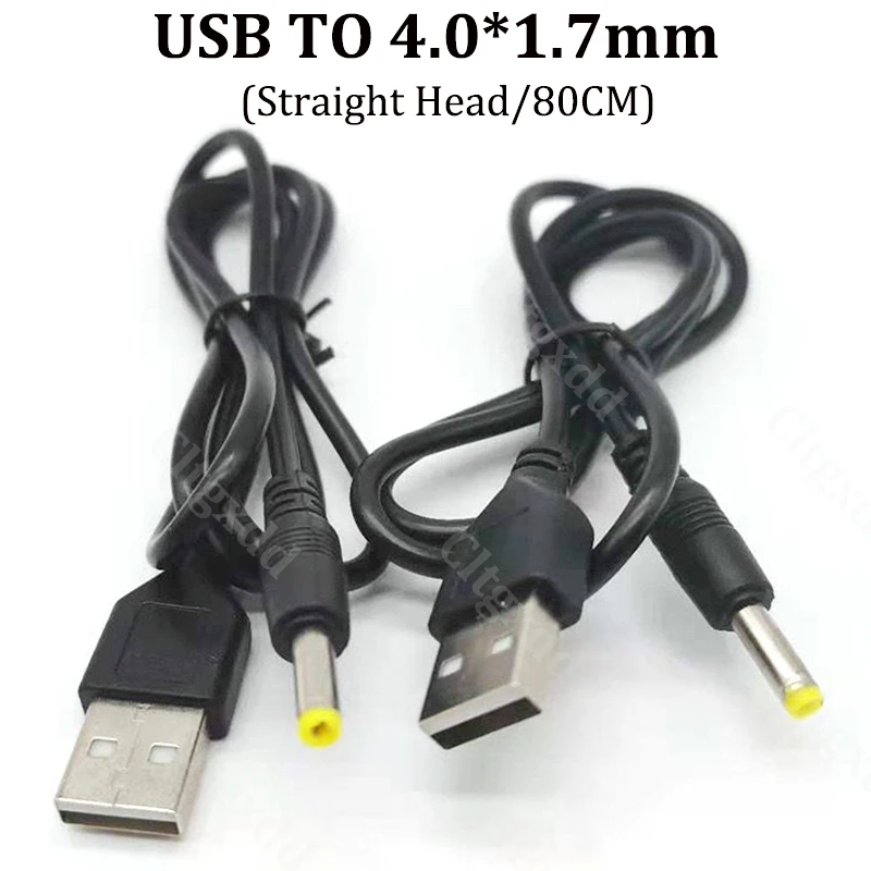 Cltgxdd 2 Stück 5V Typ-C zu DC Ladekonverter USB zu DC 4,0x1,7mm Stromkabel Geeignet für PSP 1000 2000 3000 0,8M – Detail 4
