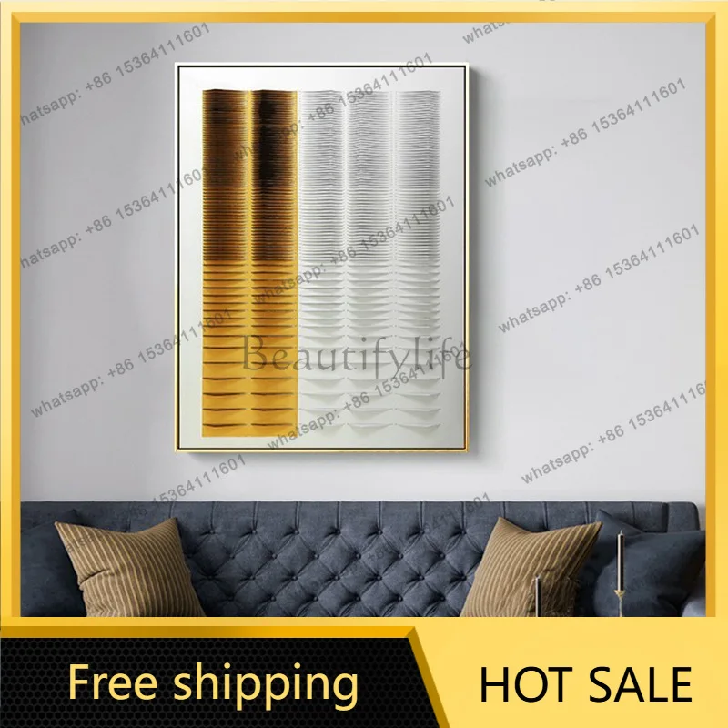 LJY acrylic insert three-dimensional living room installation painting abstract sofa background wall