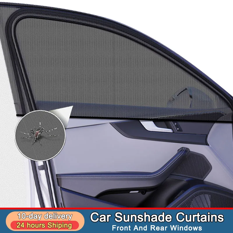 New Car Sunshade Curtains Anti-UV Side Window Shades Car Curtains Nti-mosquito Mesh Net Protection Repellent Auto Accessories