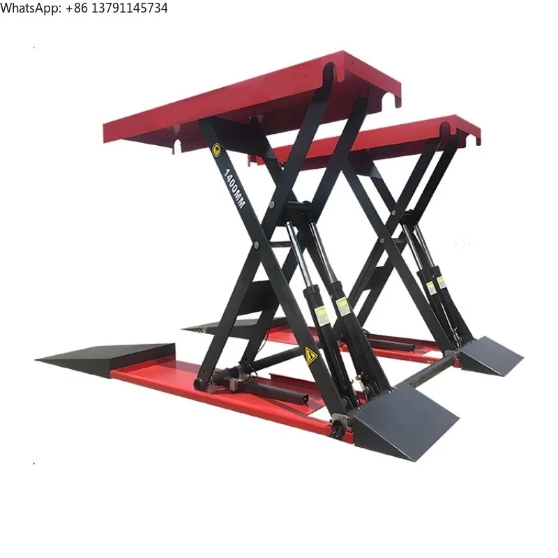 

new Portable 3000kg/3500kg/4000kg 1.2m/1.4m Mid Rise Car Scissor Lifts Hydraulic 110v/220v/380v for Home Garage