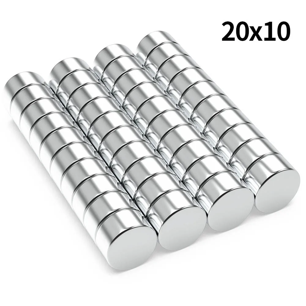 

20x10mm N35 Super Strong Neodymium Magnet Round NdfeB Powerful Permanent Magnetic imanes Refrigerator Magnets 20*10