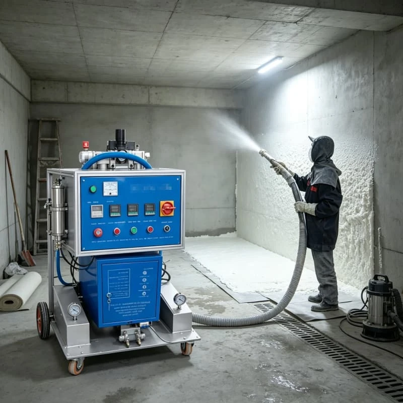 Pneumatic Polyurethane Spraying Machine Air Assisted Sprayer Polyurea Coating Pipe Anticorrosion Building Insulation Customized
