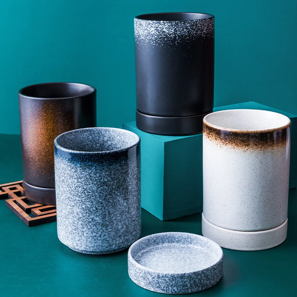 

1Pcs Stylish Ceramic Chopsticks Storage Container with Water Drain Design Flatware Organizer for Kitchen Tableware Holder Drying