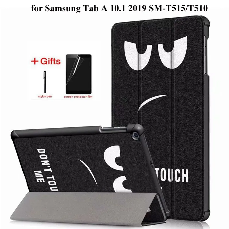 Smart leather Case for Samsung Galaxy Tab A 2019 SM-T515 T510 T515 Funda Tablet Stand cover for Samsung Tab A 10.1 2019 case