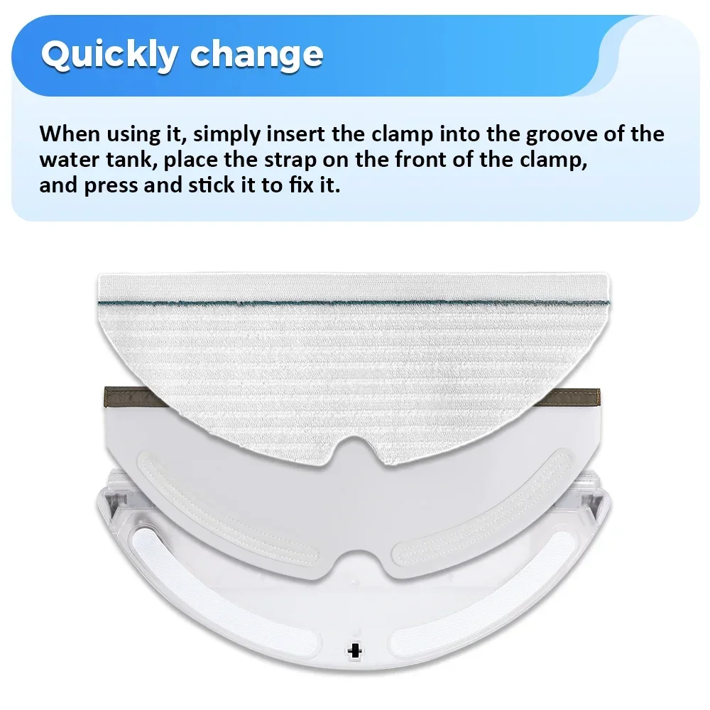 Disposable Mop Cloth Water Tank Mop Cloth Rack For Xiaomi Roborock S50 S53 S54 S55 S5 Max S6 S6 Pure S6 MaxV T6 E2 E4 E35 Parts