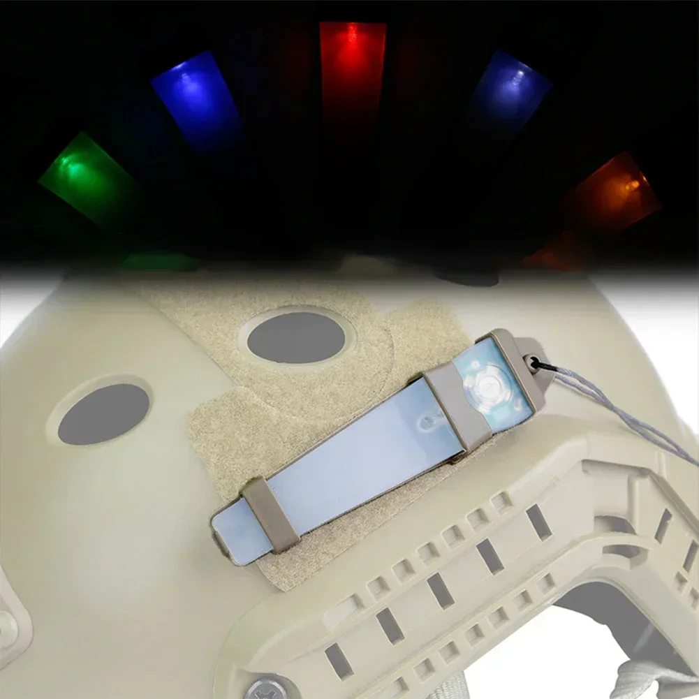 1PC Tactical FMA Helmet Safety lampeggiante luce di segnalazione di sopravvivenza lampada impermeabile attrezzatura da esterno per caccia escursionismo ciclismo