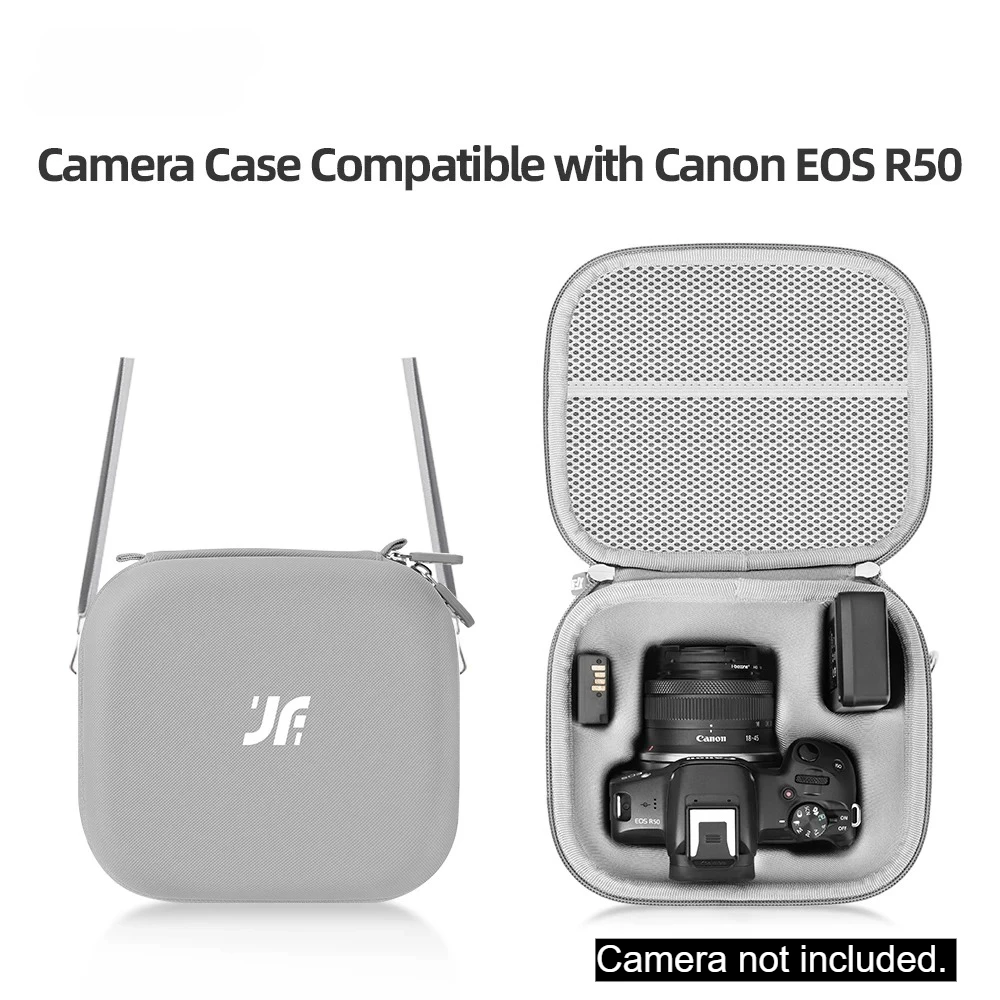 Camera Storage Case Portable Travel Bag Compatible with Canon EOS R100 R50 M50 Mirrorless Camera with Lenses Kit (Case Only)