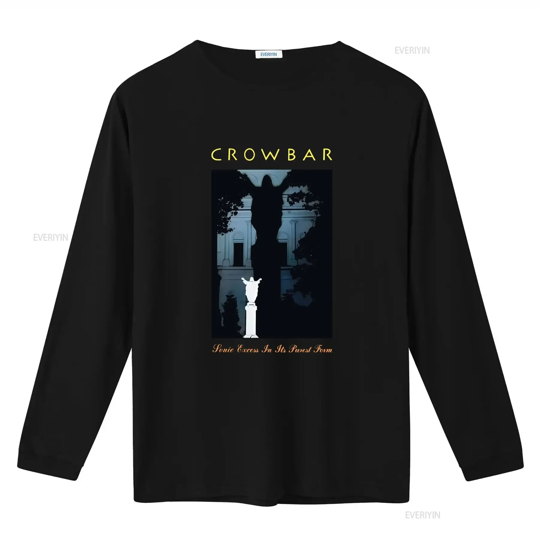 Crowbar Band T Shirt Time Heal Nothing Design Black Full Sizes S 5XL vintage Washed Comfortable designer clothes Casual