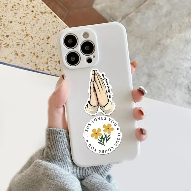 Motivational Scripture Sticker Aesthetic Sticker for Water Bottle Scrapbook Car K1KF