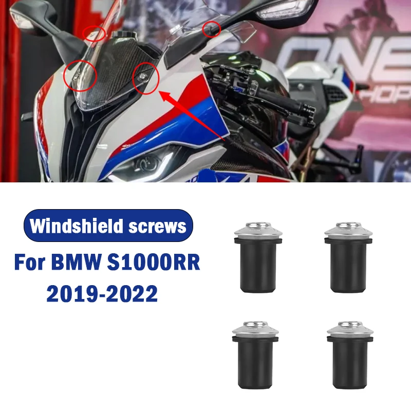 

Motorcycle Parts Steel Windscreen Windshield Screws for BMW S1000RR 2019 2020 2021 2022