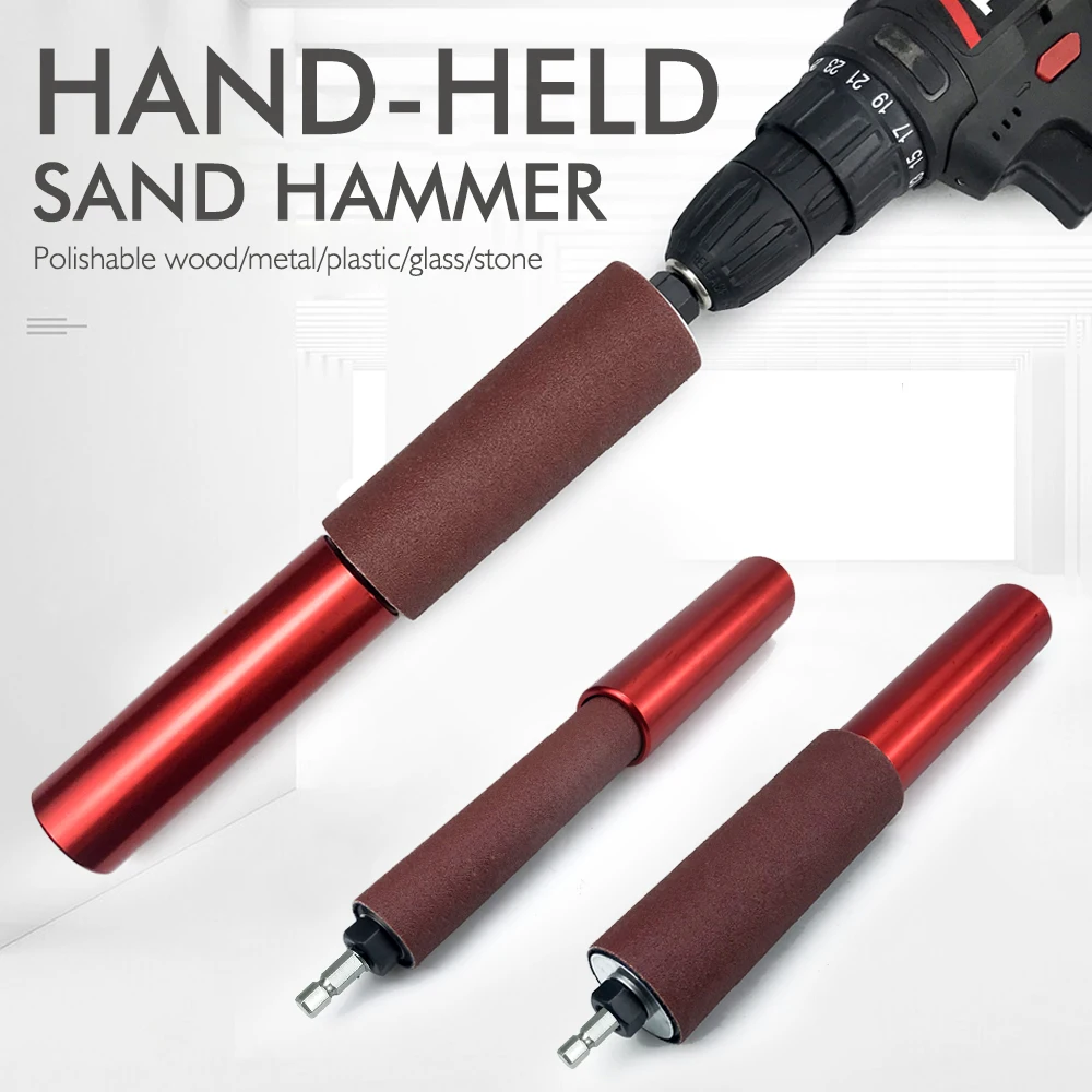 Sanding Rod Sanding Wood Metal Plastic Glass Stone Mini Belt Sander Electric Drill Attachment Lithium Electric Drill Conversion