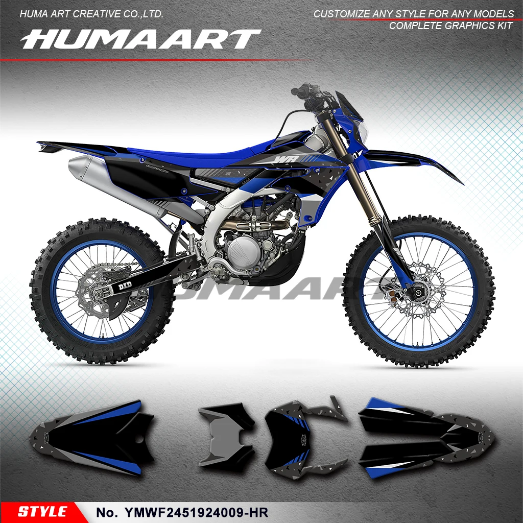 

HUMAART Graphics Kit Stickers Complete for YAMAHA WR250F WR 250F 2020-2024 & WR 450F WR450F 2019-2023 Vinyl Decal, Protector