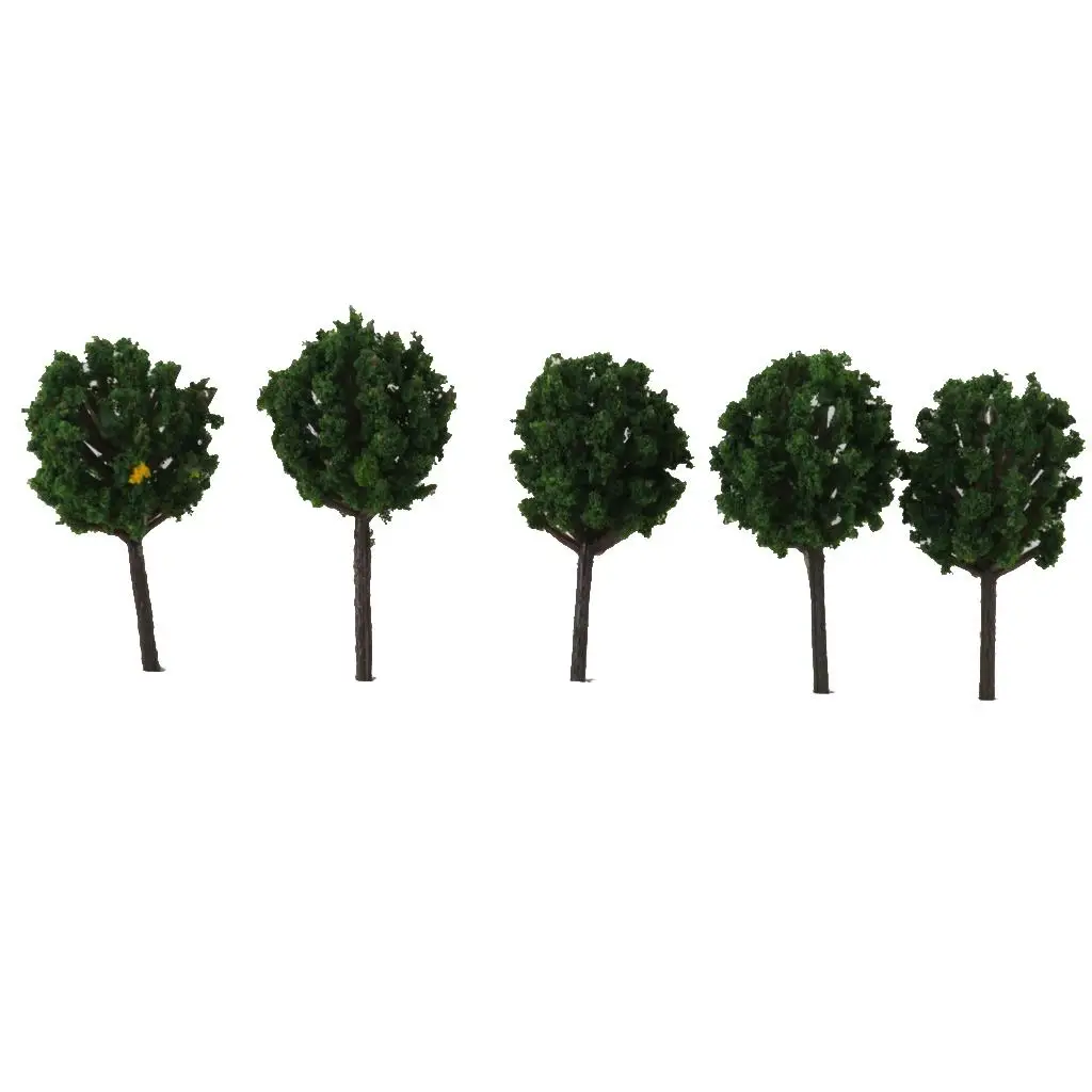 Arvore-em-miniatura-arvores-de-plastico-modelo-em-verde-escuro-acessorio-para-paisagismo-para-maquetes-de-comboios-e-dioramas-em-escala