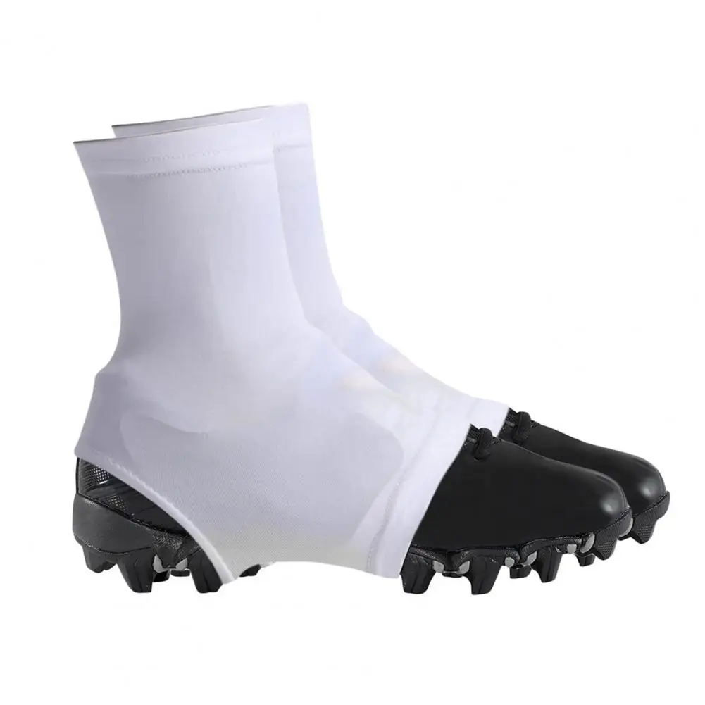 

1 Pair Spike Foot Covers Super Soft High Elastic Slip Resistant Solid Color Spats Football Cleat Covers Sports Accessories