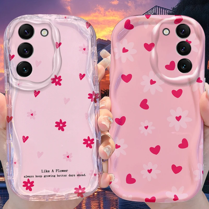 

Flower Wave Case for Samsung Galaxy A53 A50 A50S A36 A35 A34 A32 A30 A26 A25 A24 A20 A16 A15 A06 A05S A05 M55 M54 M35 5G Cover