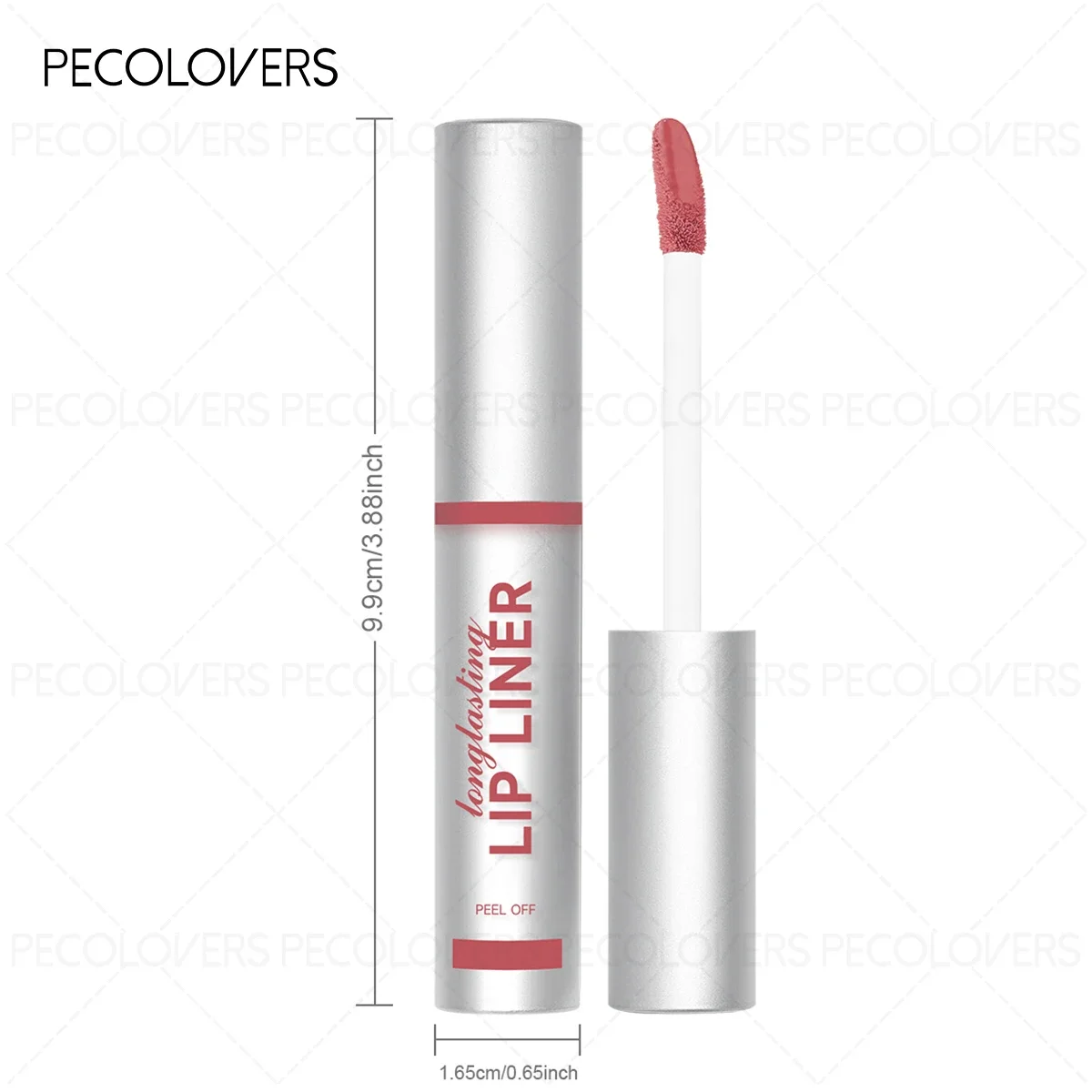 1 peça delineador labial e brilho labial 2 em 1 - textura suave, efeito de tingimento, renderização de cor alta, secagem rápida, para festivais