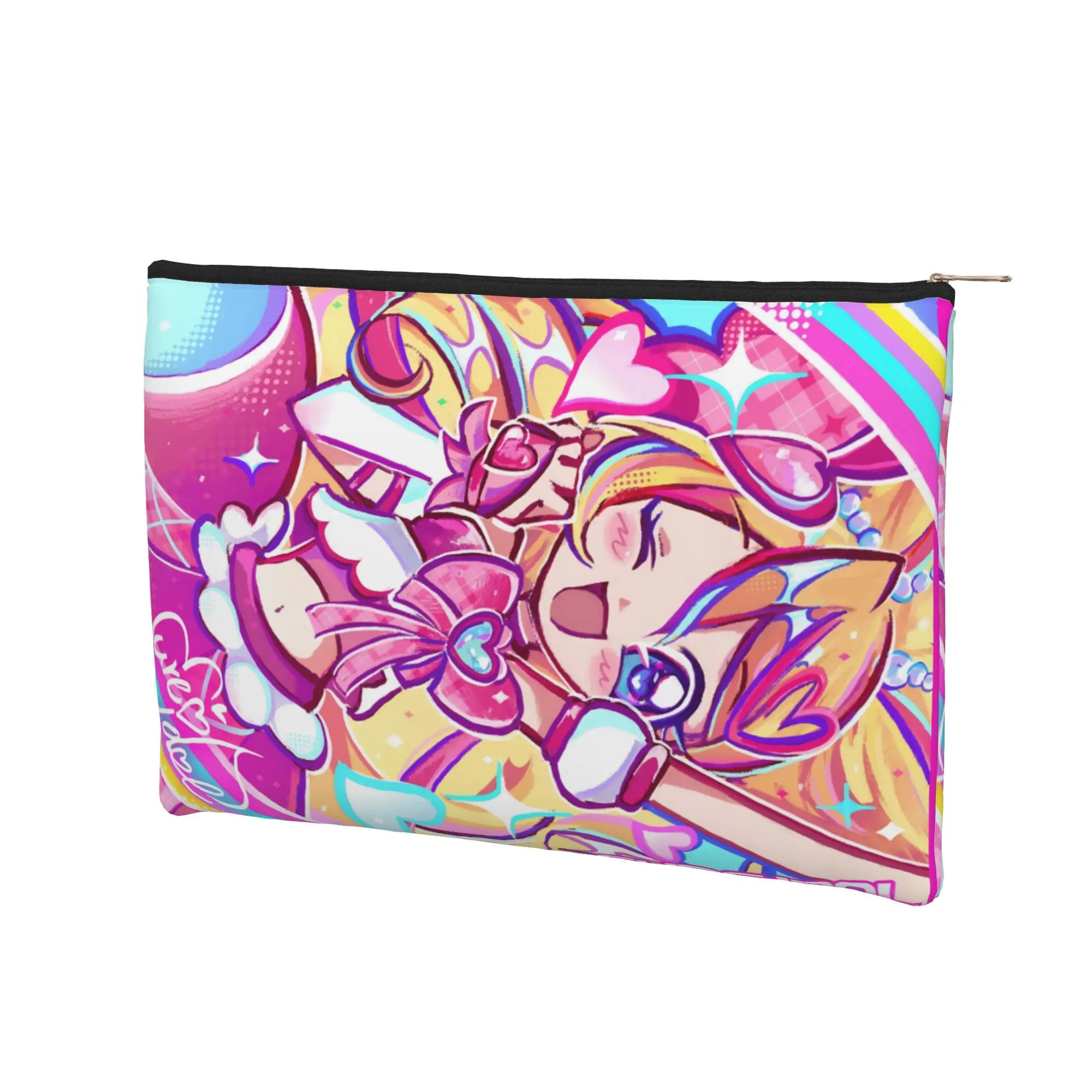 its bag Lightweight Cute pouch Pretty Cure Makeup Bag Anime Princess Toiletry Bag with Zipper Wash Bag