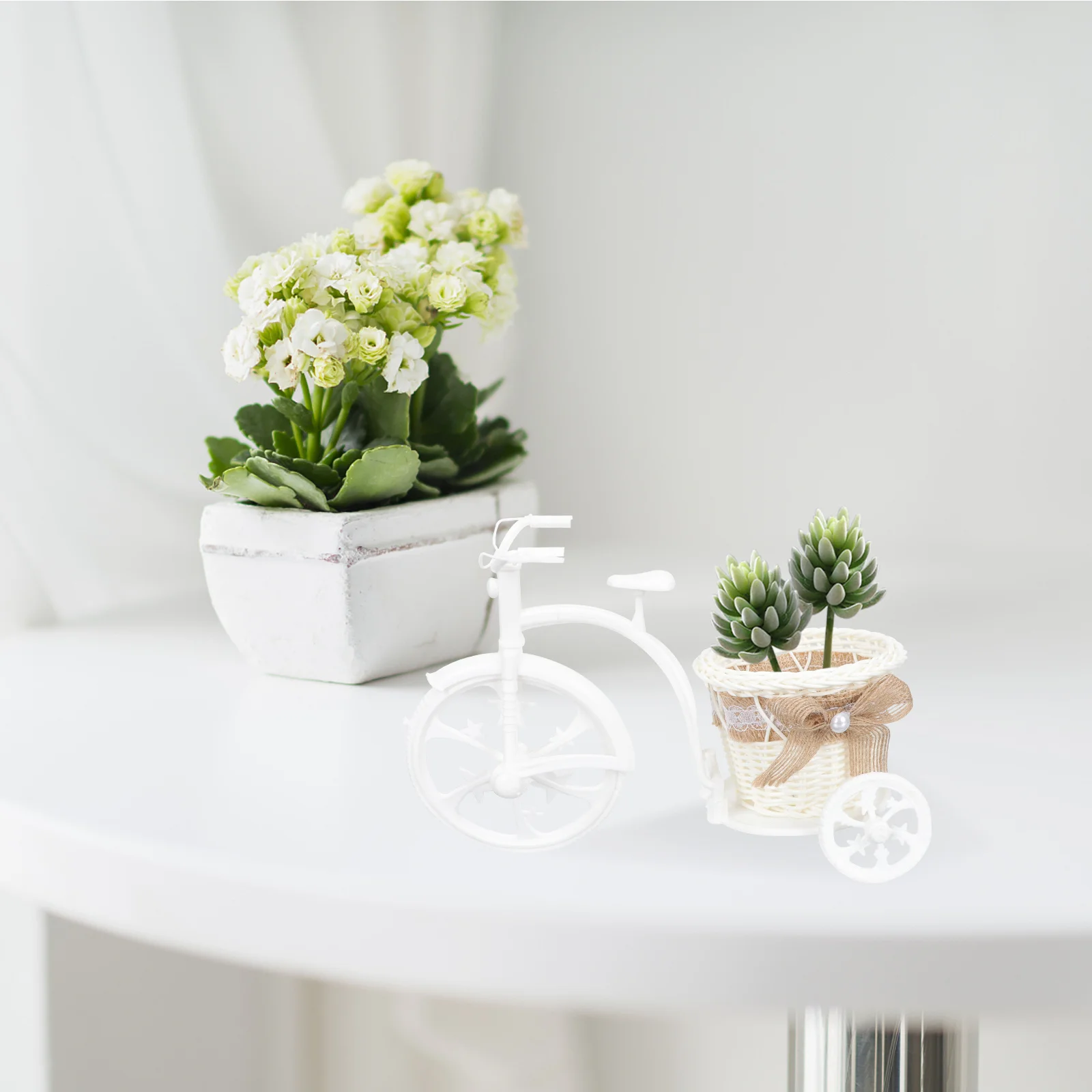 

2Pcs Simple Storage Basket Hand-Held Portable Design Ideal for Gift Packing Fruit Flower Holder Rural Style Home Decorative