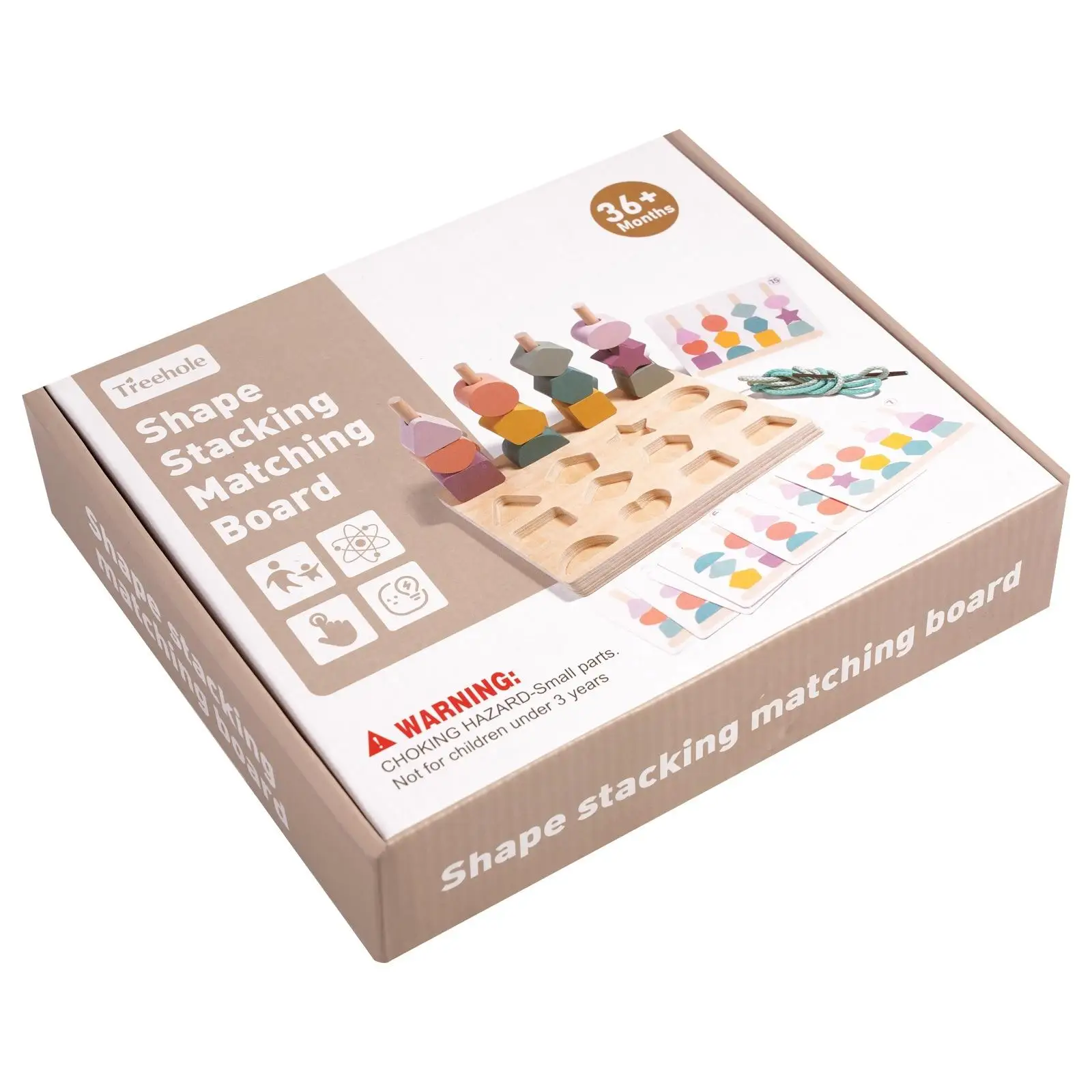 Beads Sequencing Toy, Color Cognition, Sorting Counting Threading Blocks Lacing