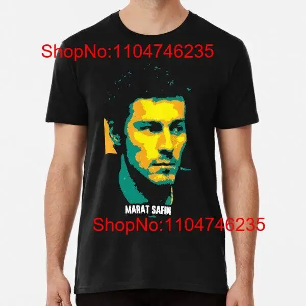 Marat Safin Mubinovich político ruso Premium camiseta S 5XL vintage lavado ropa de calle Unisex versátil moda elegante