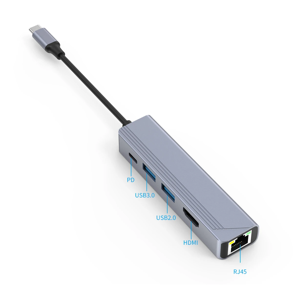 AIRSKY USB C Docking Sation to DP HDMI Adapter Hub for Huawei Samsung Mobile Phones Tablets PC Laptop TVs Projectors Monitors