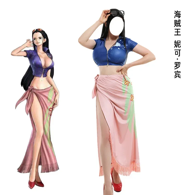 Ainme ONE PIECE Cosplay Nico · Robin mujer Cotume