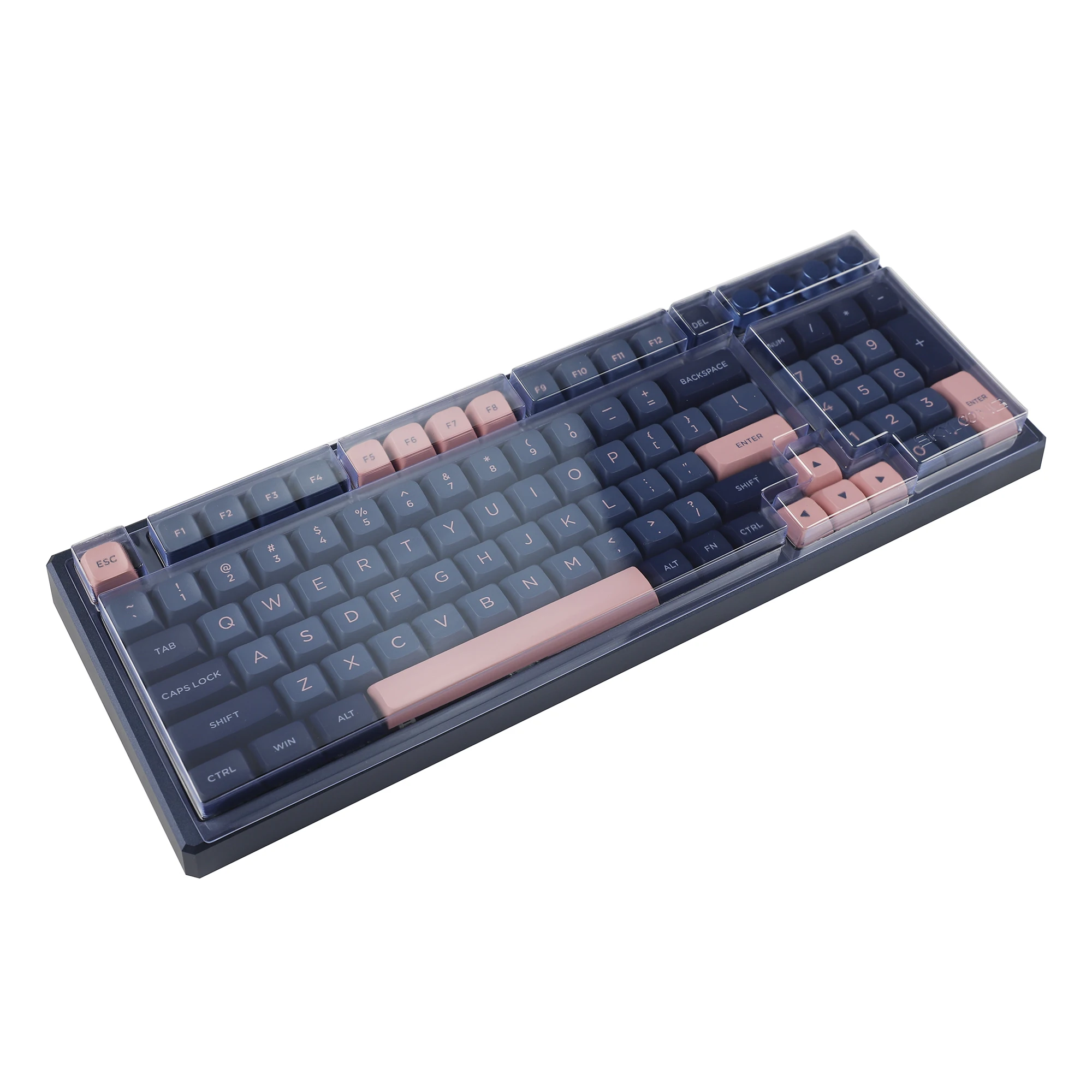 GK980 Hot Swappable Macro Bluetooth Wired Mechanical Keyboard Triple-Mode 4 Knobs Aluminum Case Gasket RGB 2.4G Barebone