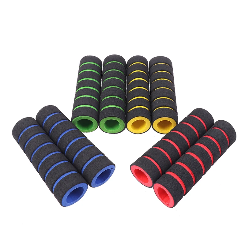 2Pcs Bike Racing Fahrrad Motorrad Griff Bar Schaum Schwamm Grip Abdeckung Rutschfeste