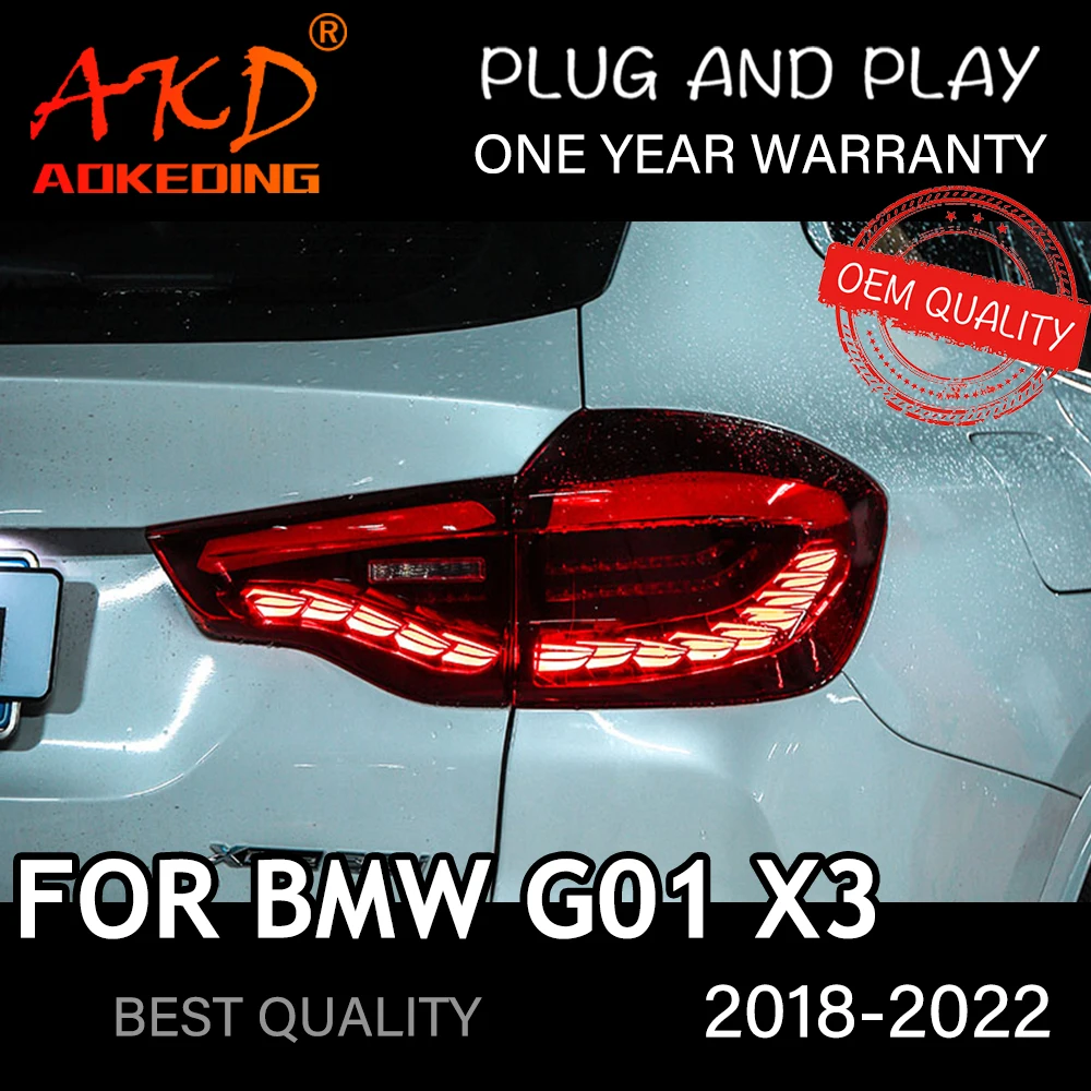 

Задний фонарь для BMW X3 2018-2022 G01 автомобитовартовары задний фонарь светодиодсветильник фары s автомобильные аксессуары xDrive30d G01 M40i задсветильник s